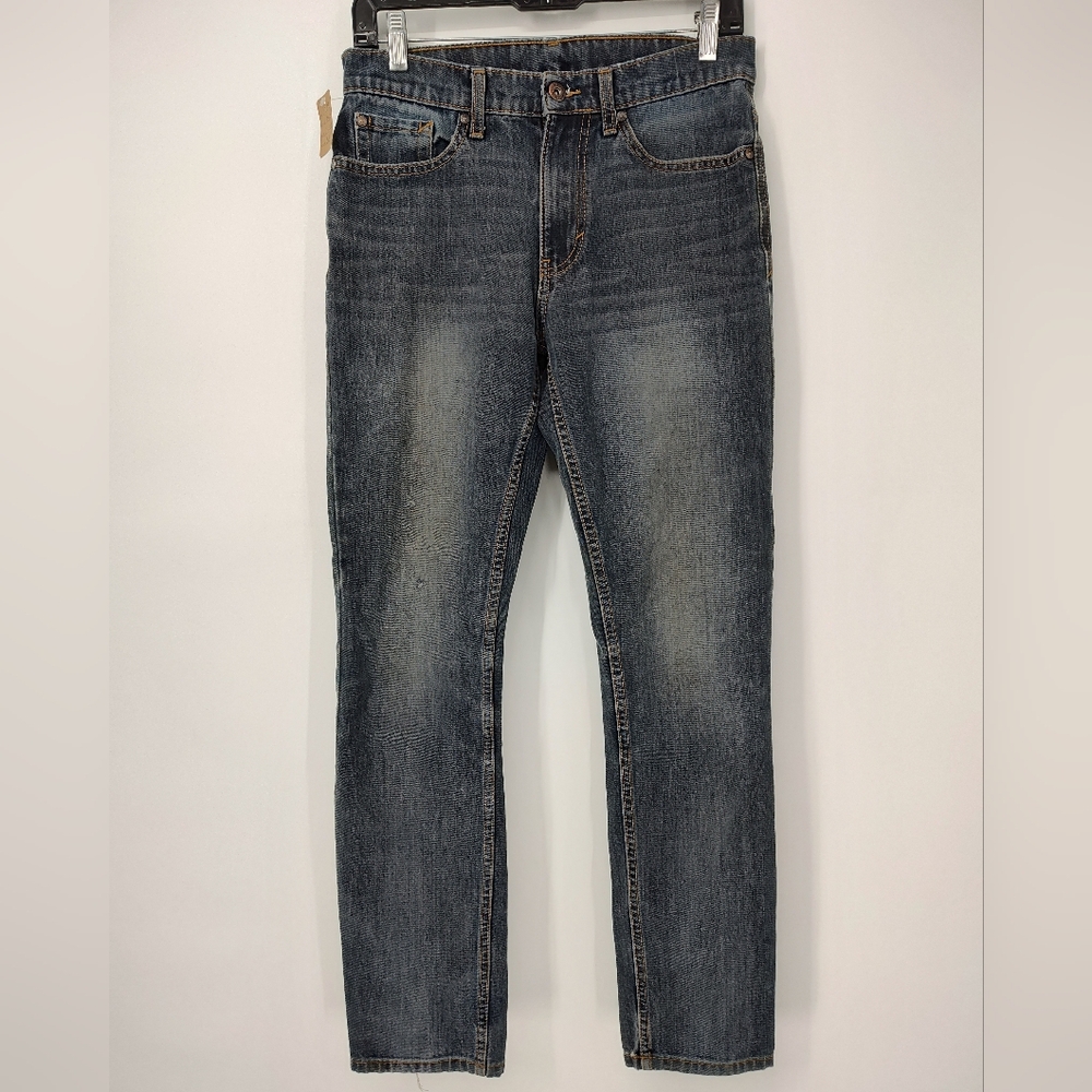 Falls Creek Men's Dark Wash Straight Jeans Size 29x30